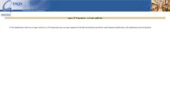 Desktop Screenshot of nqual.saqa.org.za